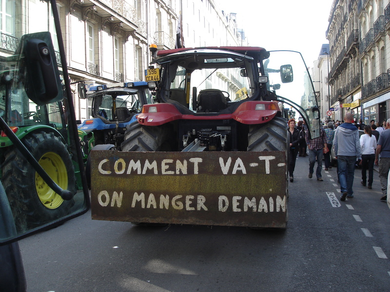 Manifestation contre l'Ayrault port ND des Landes