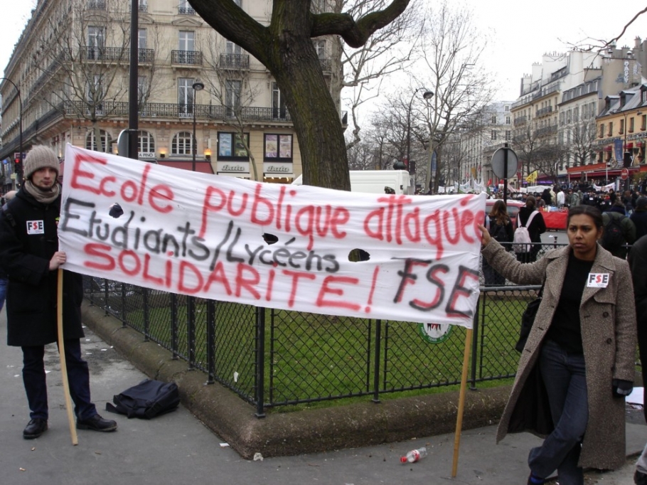 manifestation lycéens Paris 2005-03-08 05 bis