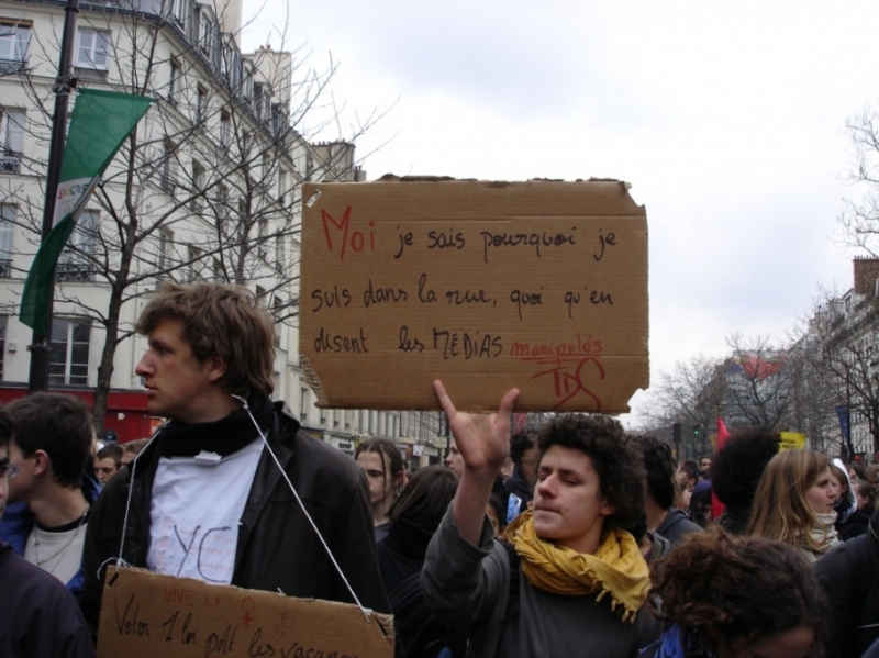 manifestation lycéens Paris 2005-03-08 26