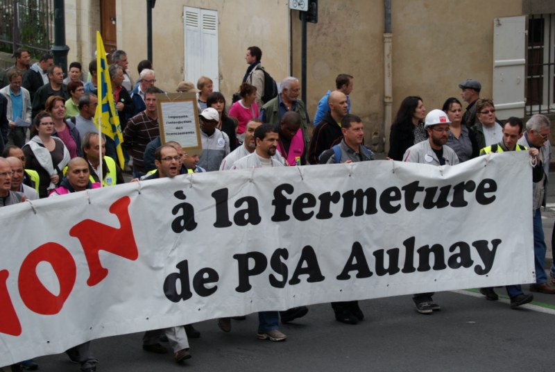 15 septembre 2012 manifestation à Rennes contre les licenciements à PSA