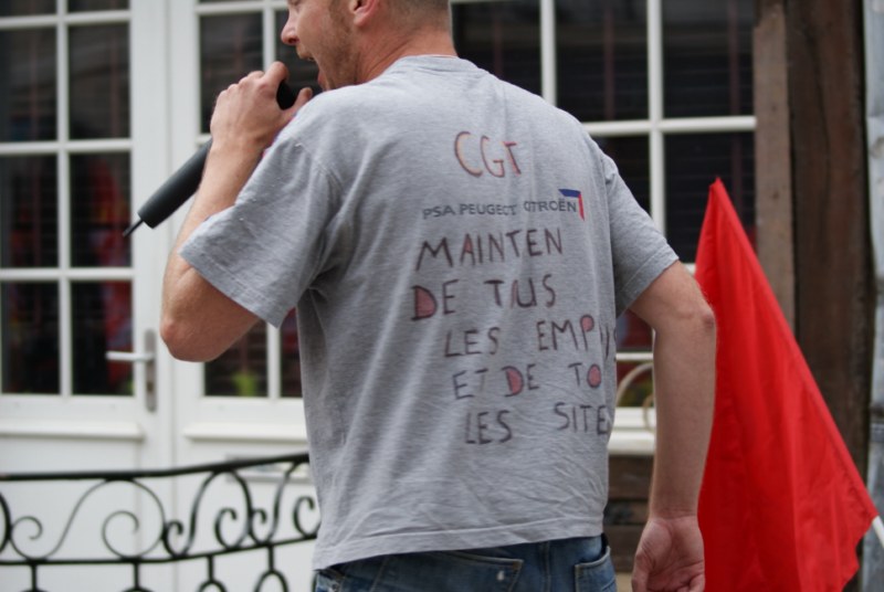 15 septembre 2012 manifestation à Rennes contre les licenciements à PSA