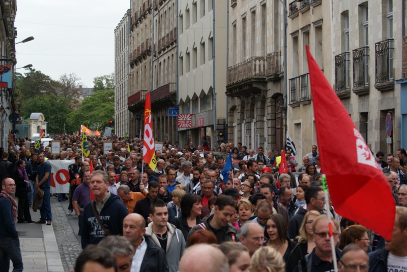 15 septembre 2012 manifestation à Rennes contre les licenciements à PSA