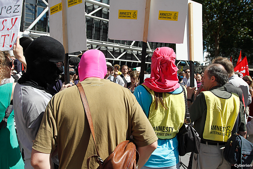 Rassemblement pour les Pussy Riots