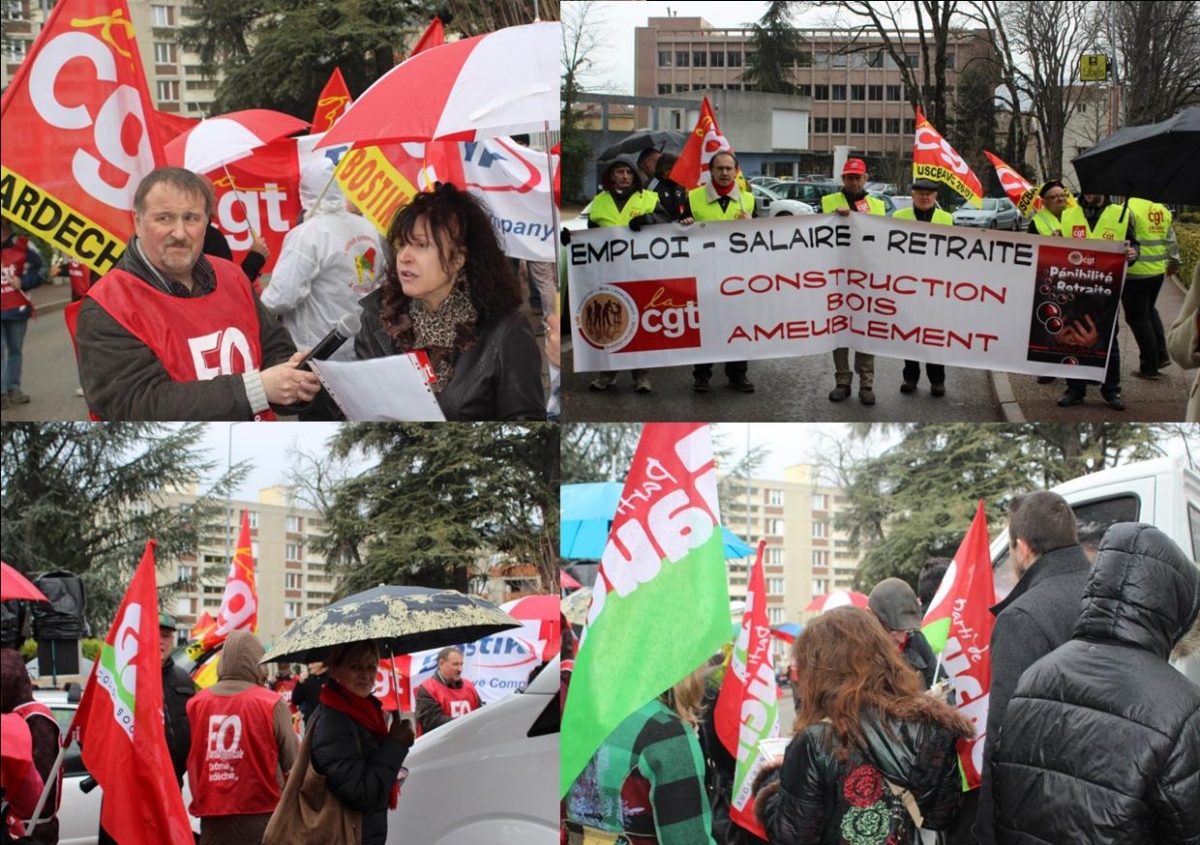 Manif contre l'ANI à PRIVAS en Ardèche