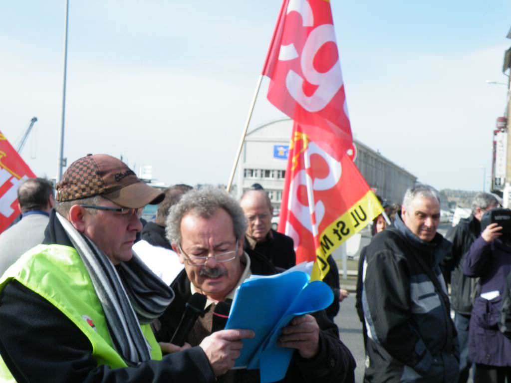 le 5 mars à Saint-Malo, les secrétaires des UL CGT et FO