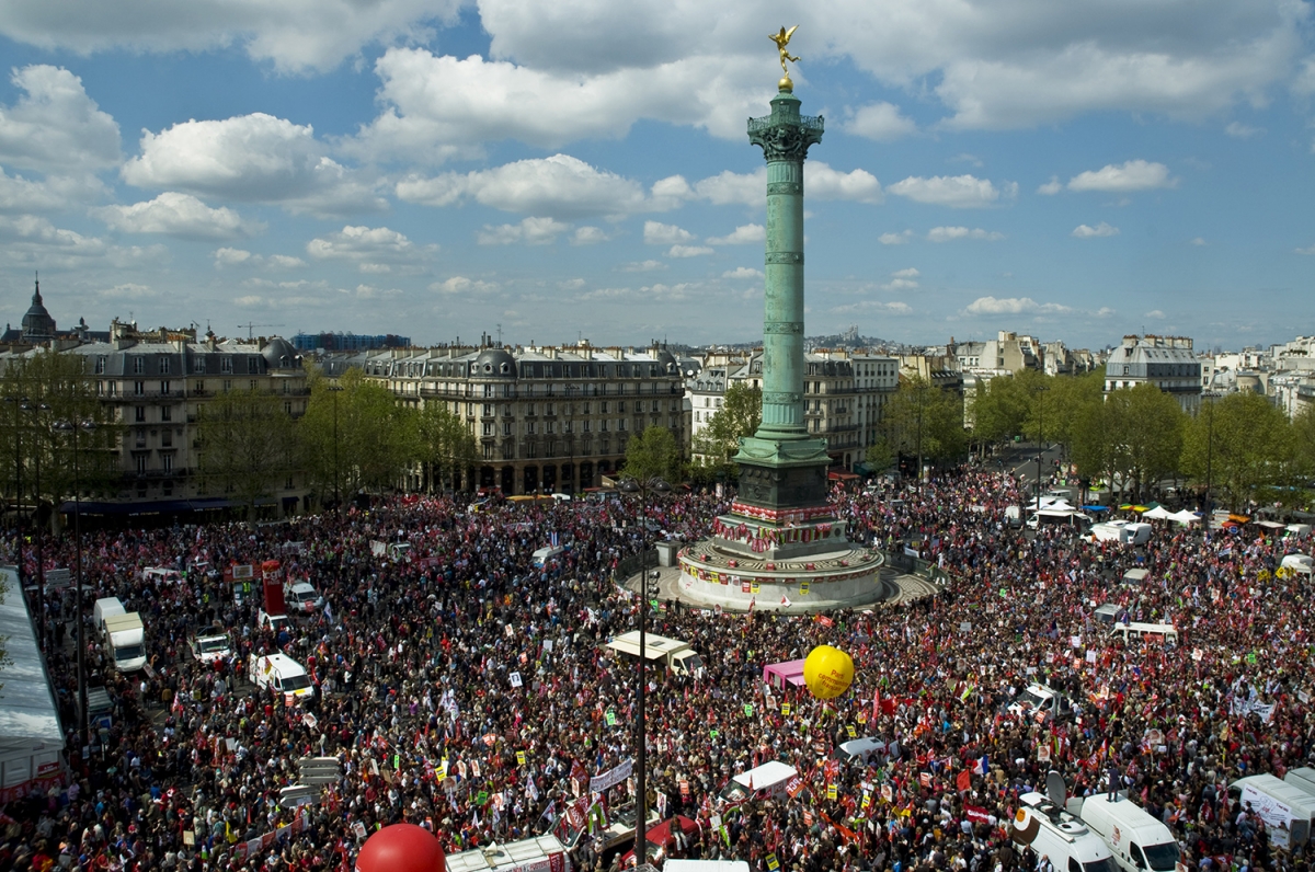 Bastille vue de ciel