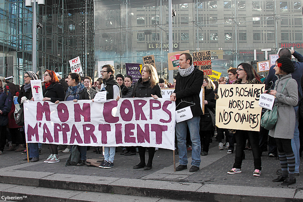 Manifestation pour la défense de l'IVG