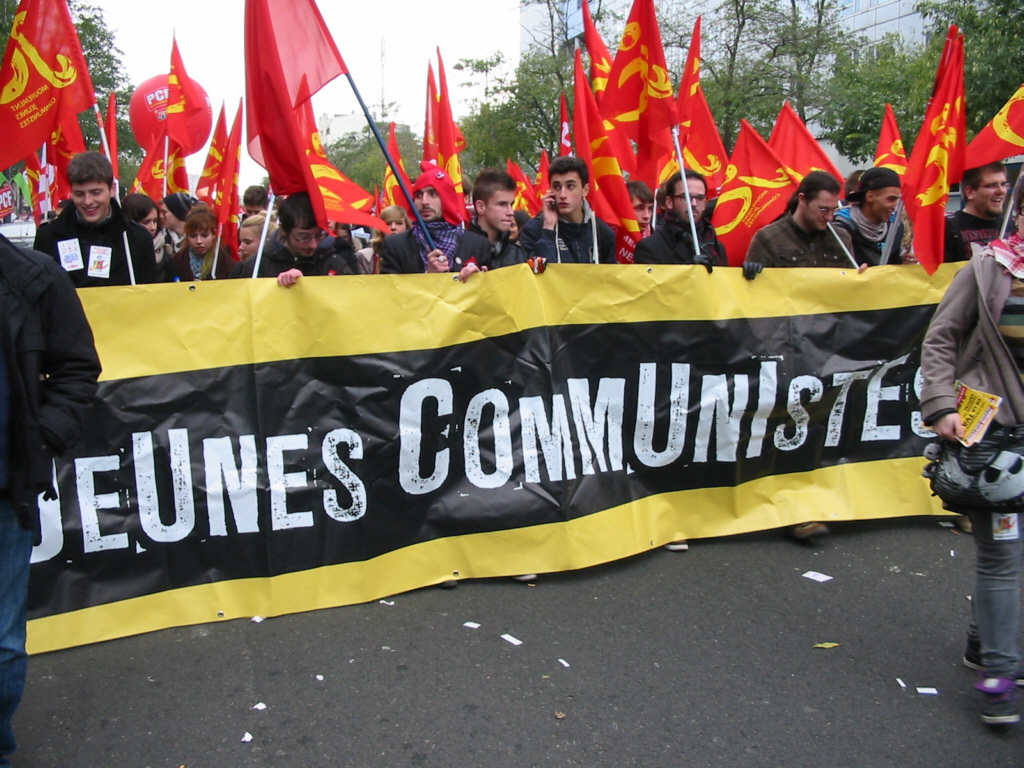 Banderole Jeunes Communistes