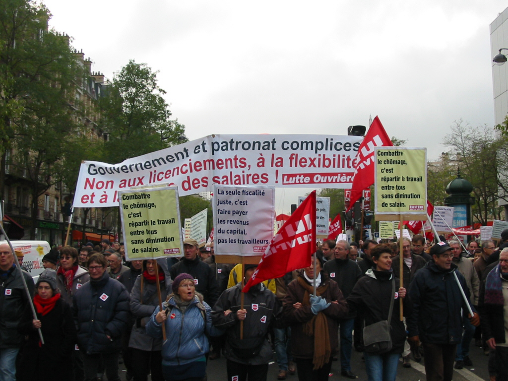 Cortège de Lutte Ouvrière.