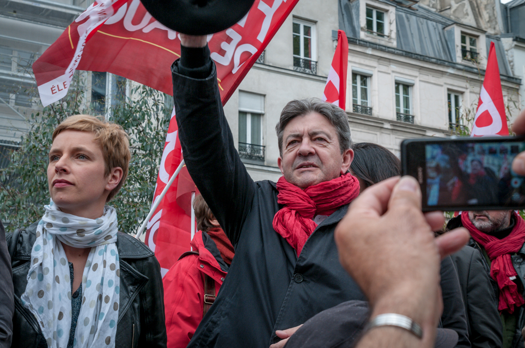 Clémentine Autain et J._L. Mélenchon