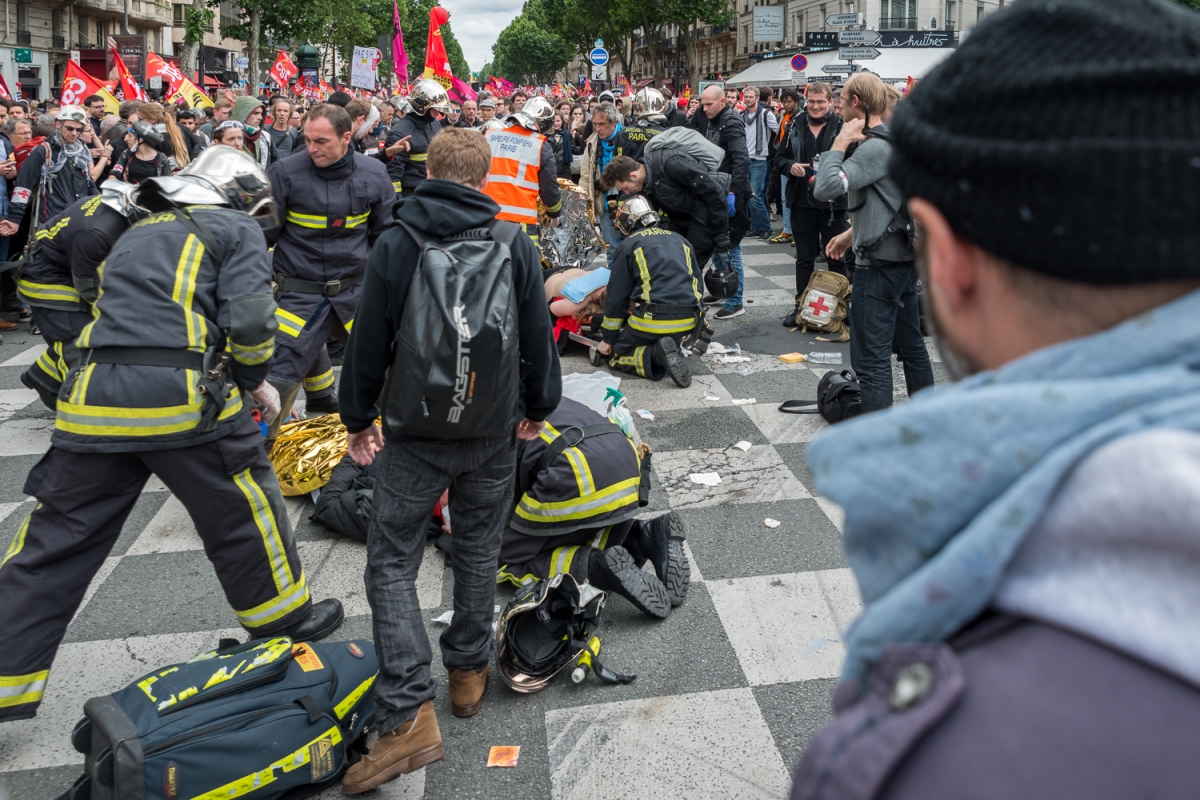 Manifestants blessÃ©s