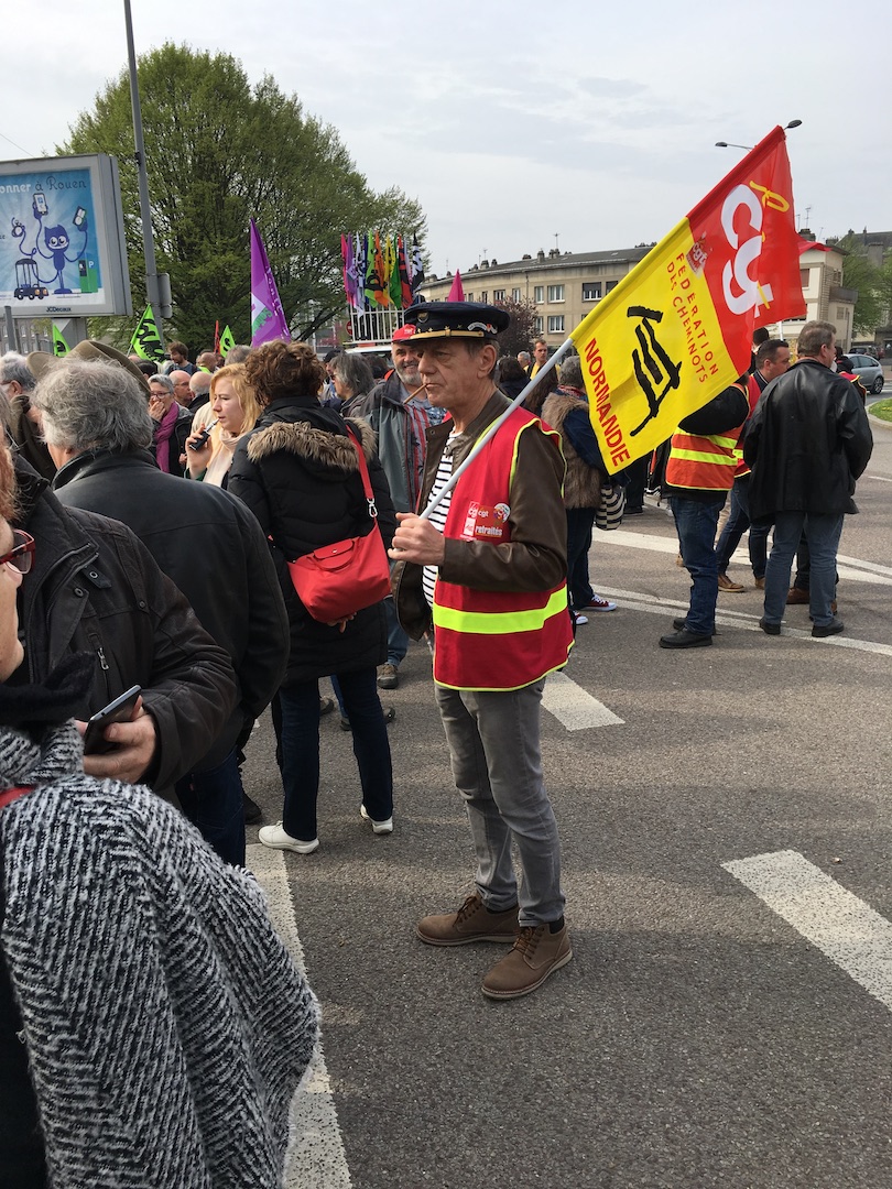 Rouen cheminots 14 avril 2018