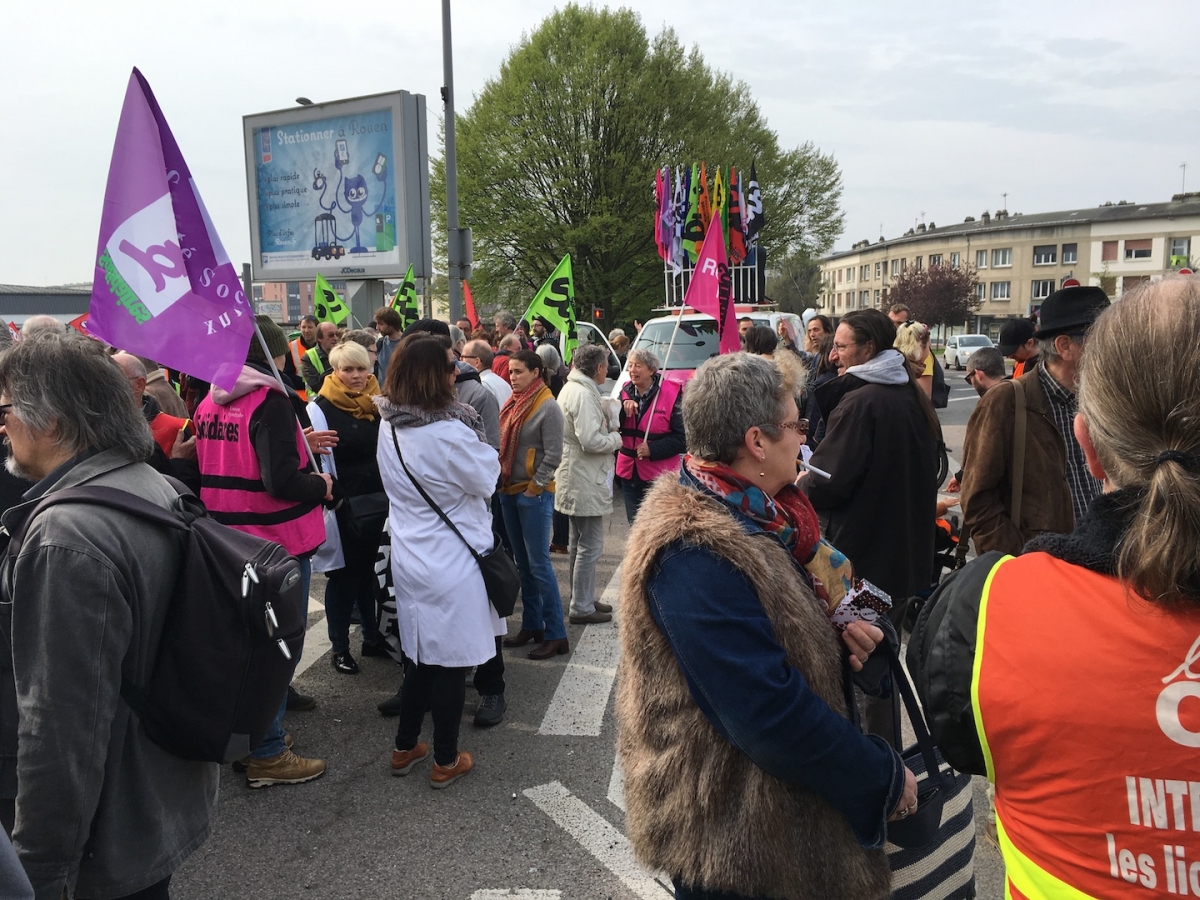 Rouen cheminots 14 avril 2018