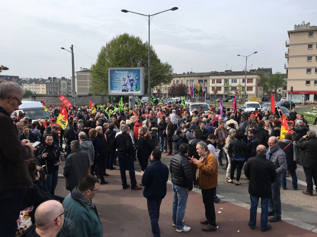 Rouen cheminots 14 avril 2018