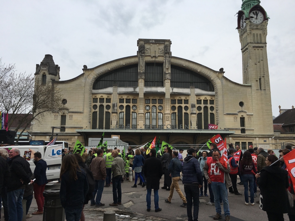 Rouen cheminots 14 avril 2018