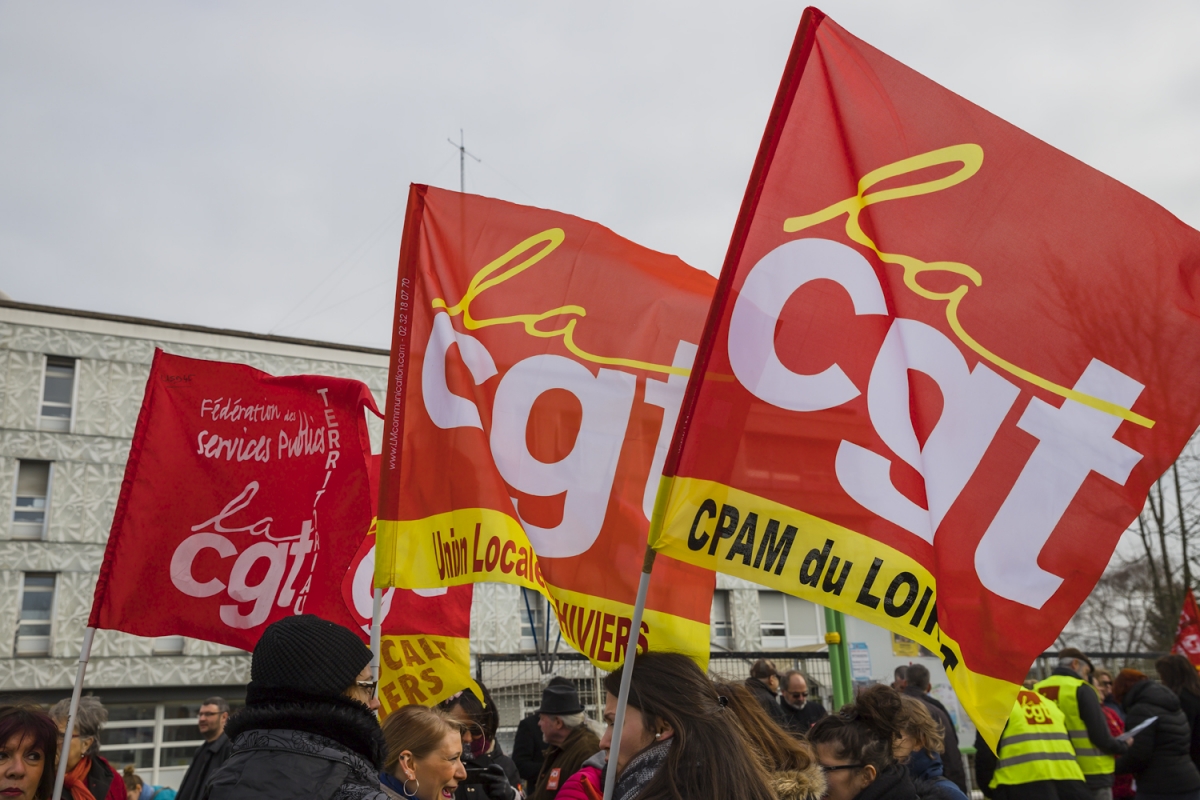 Manifestation syndicale à Pithiviers (Loiret)