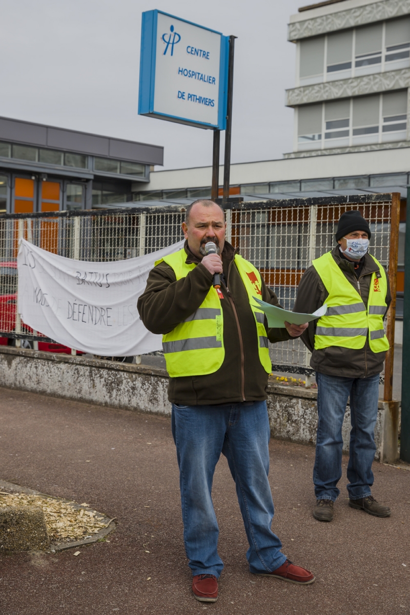 Manifestation syndicale à Pithiviers (Loiret)