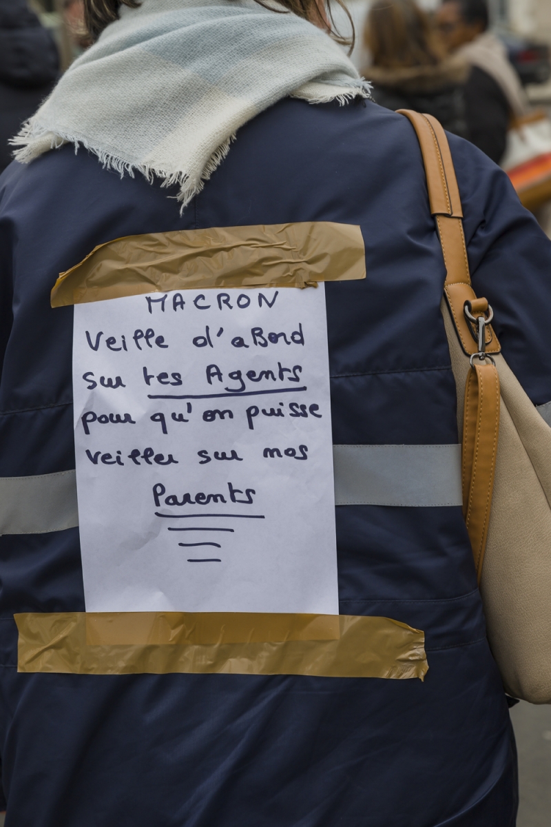 Manifestation syndicale à Pithiviers (Loiret)