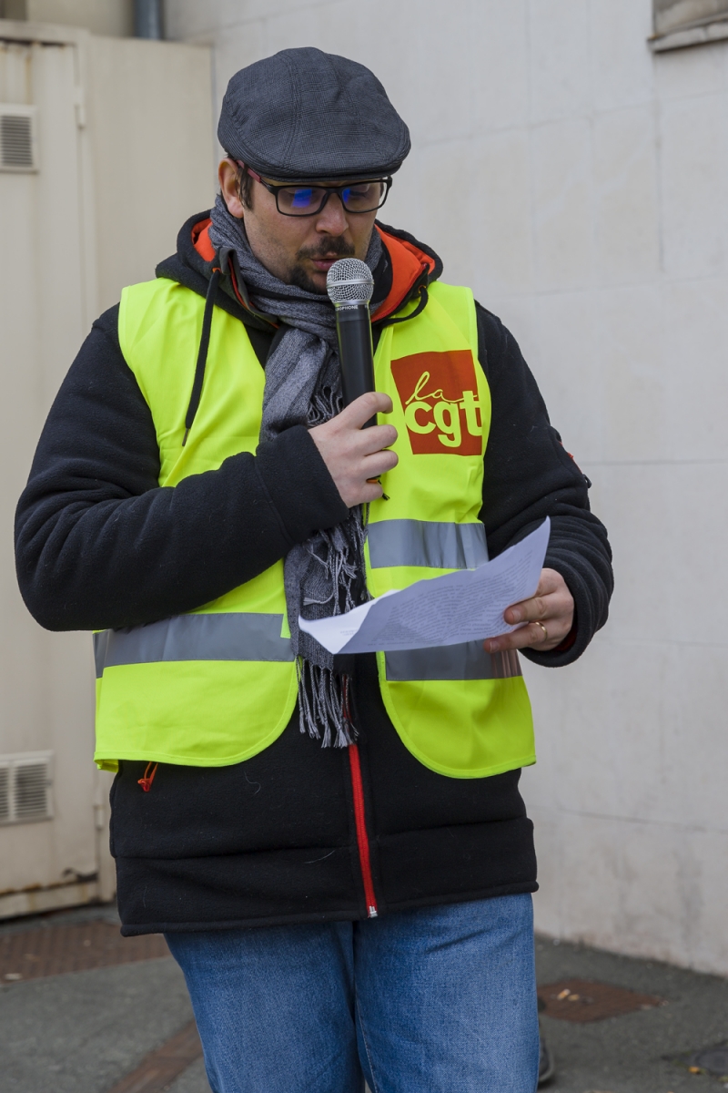 Manifestation syndicale à Pithiviers (Loiret)