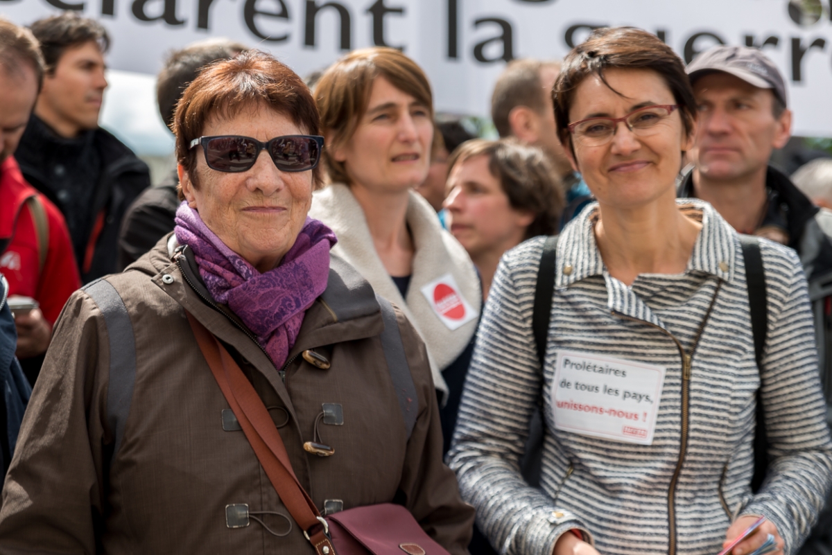 Arlette Laguillet et Natalie Arthaud