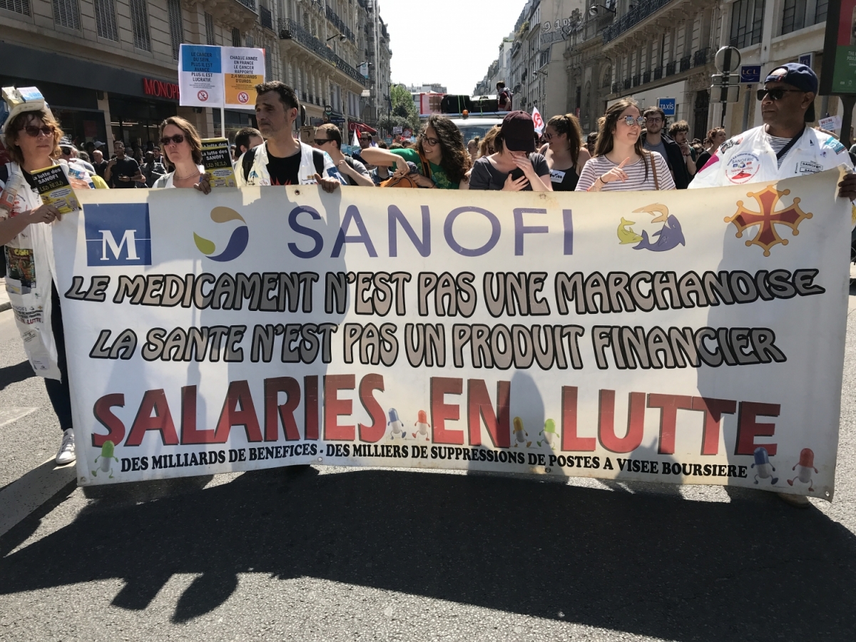 salariés en lutte