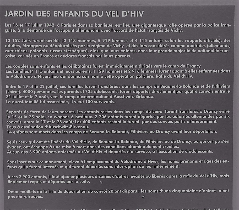 Commentaire mémorial