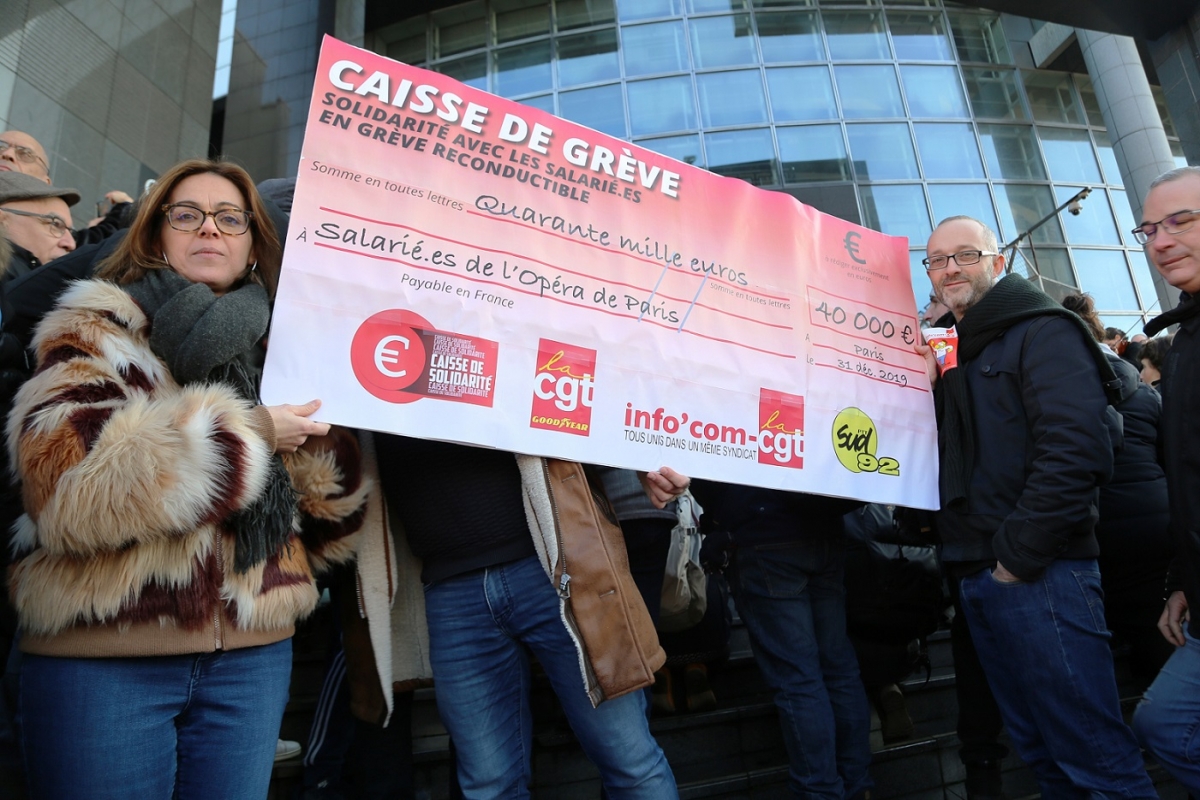 L’opéra de Paris en grève contre la réforme des retraites.