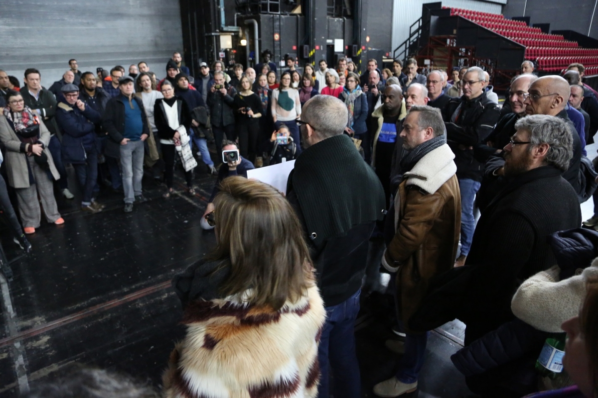 L’opéra de Paris en grève contre la réforme des retraites.