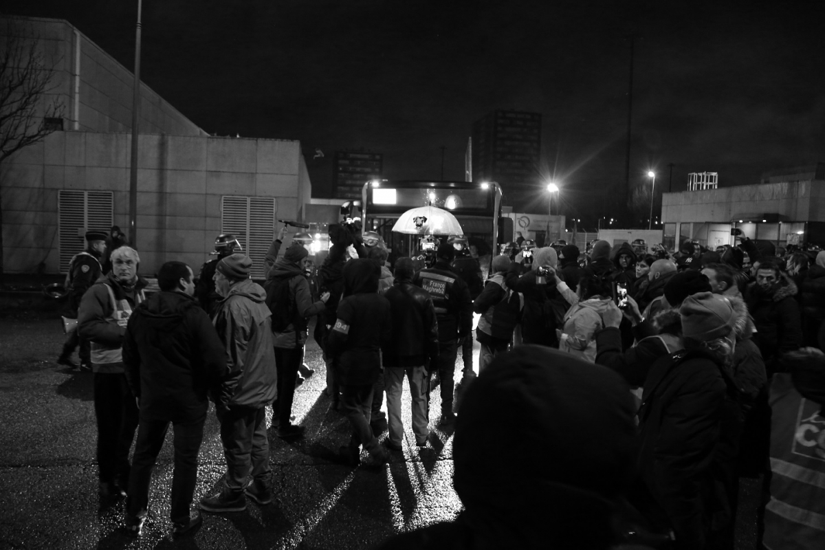 Blocage du dépôts RATP de Vitry.