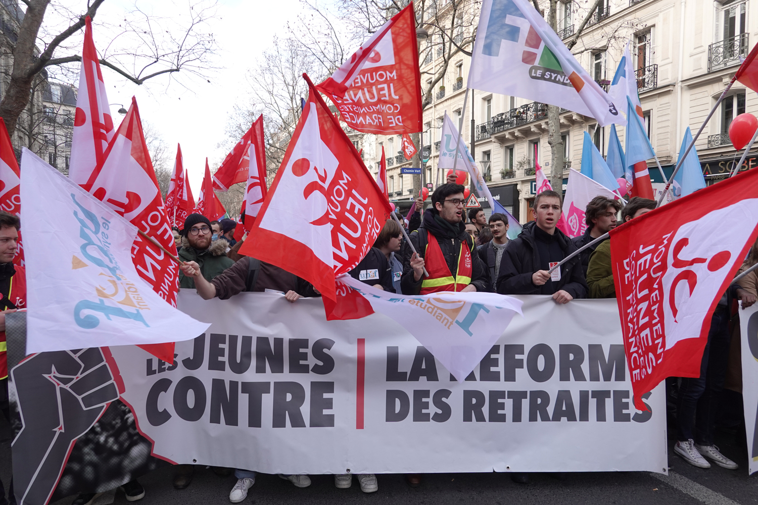 les jeunes contre la réforme