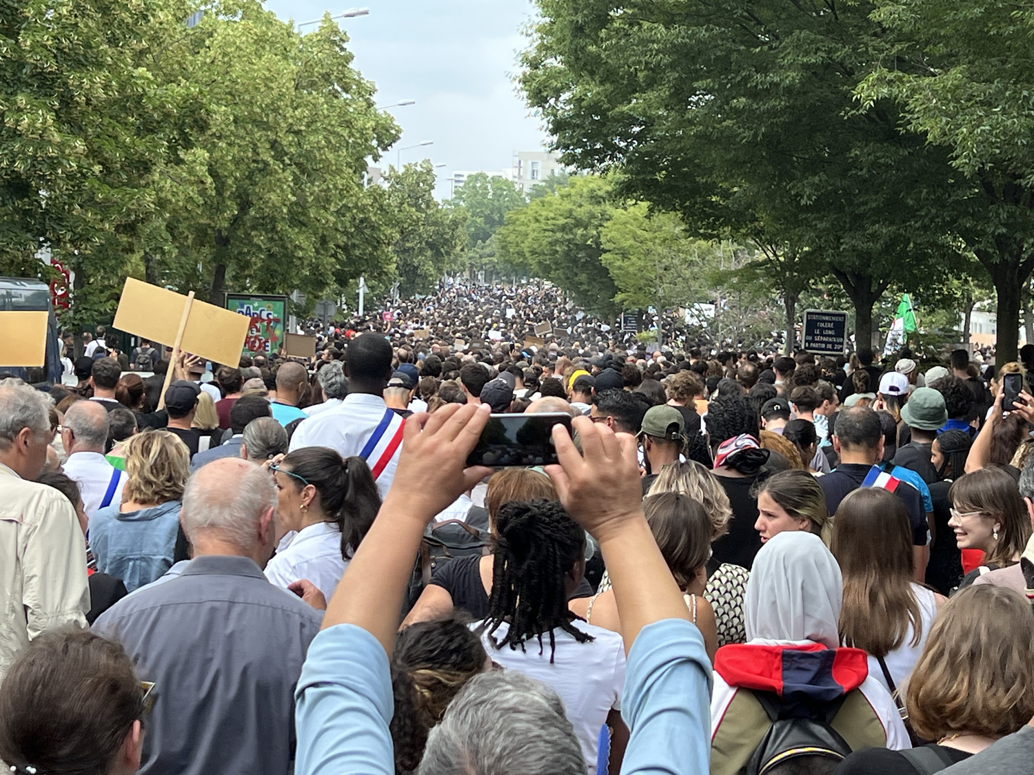 foule pour Nahel