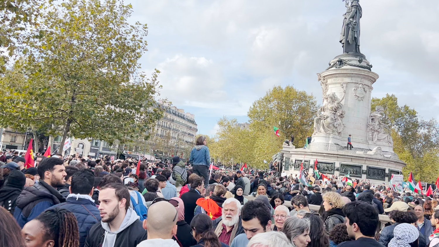 foule pour la Palestine