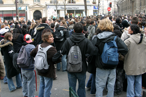 Etudiants et lycéens contre le CPE