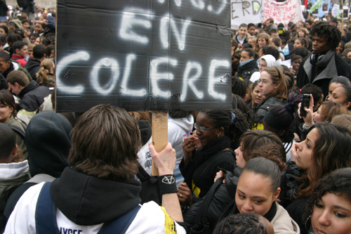 Etudiants et lycéens contre le CPE