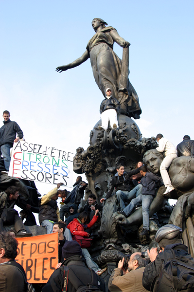 Manifestation contre le CPE - Paris