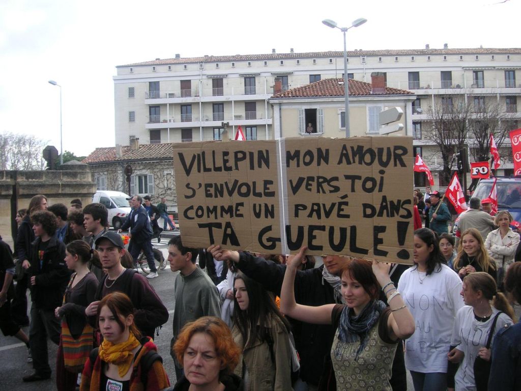 Avignon  manif contre le cpe le 28 mars 06