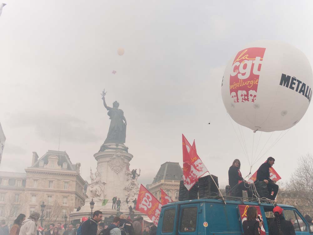 Contre le CPE à Paris le 04 avril 2006