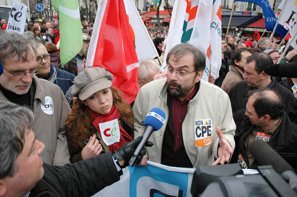 Tête de manif le 28 mars 2006