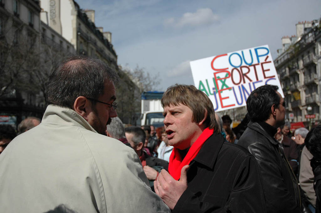 Thibault et Chréreque Manif contre le CPE