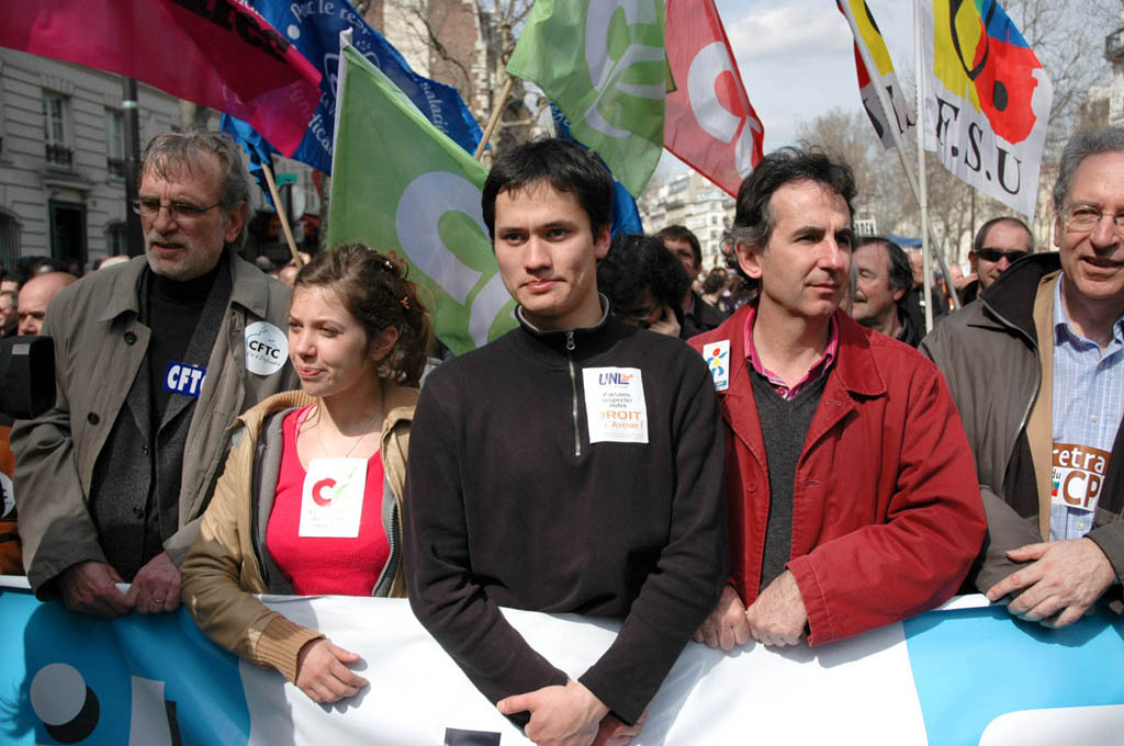 Tête de manif le 4 avril 2006