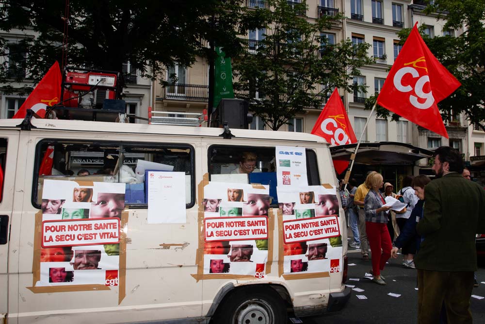 Manifestation pour la santé et la protection sociale à Paris
