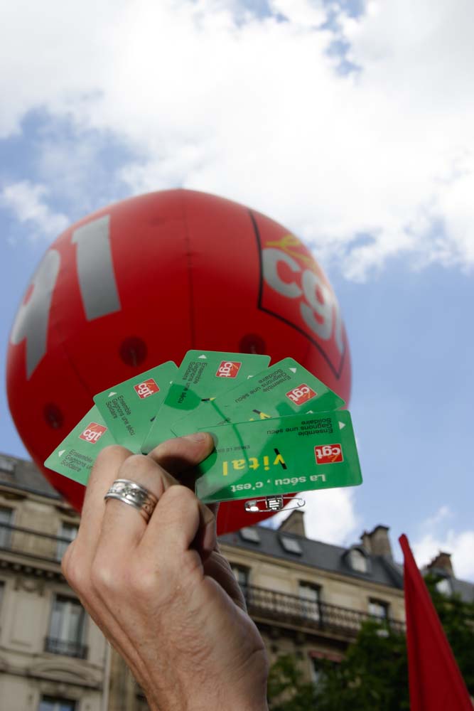 Manifestation pour la santé et la protection sociale à Paris