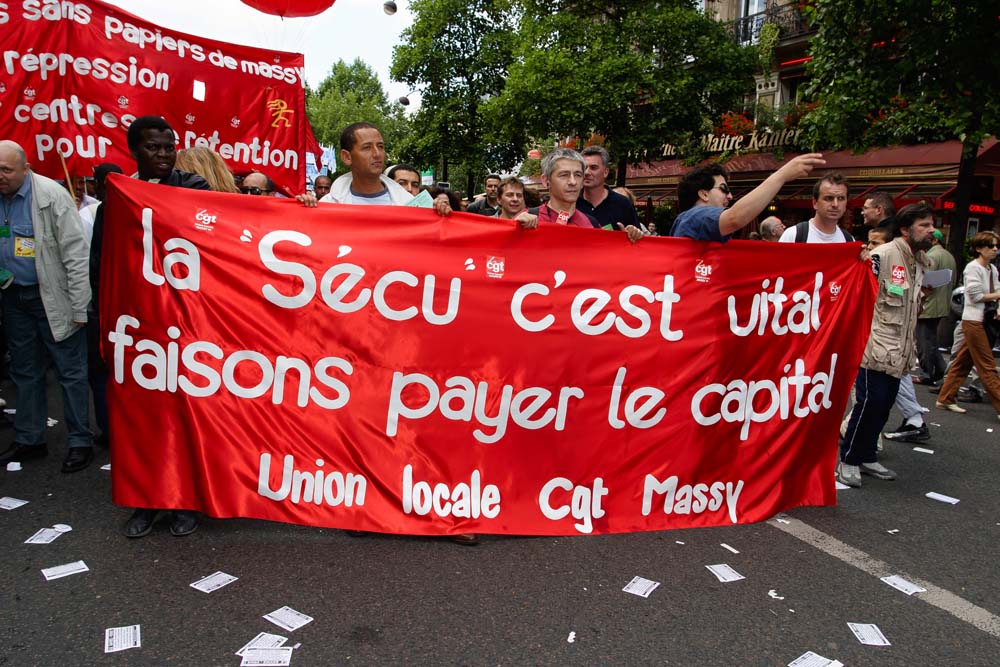 Manifestation pour la santé et la protection sociale à Paris