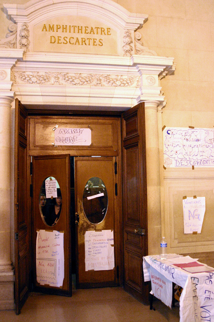 La Sorbonne (Paris1) occupée