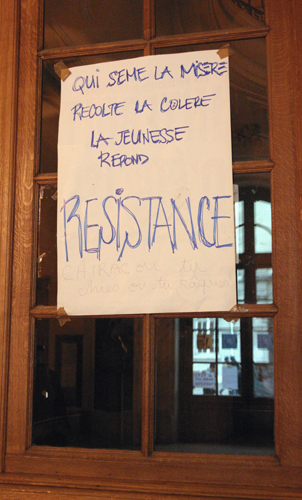 La Sorbonne (Paris1) occupée