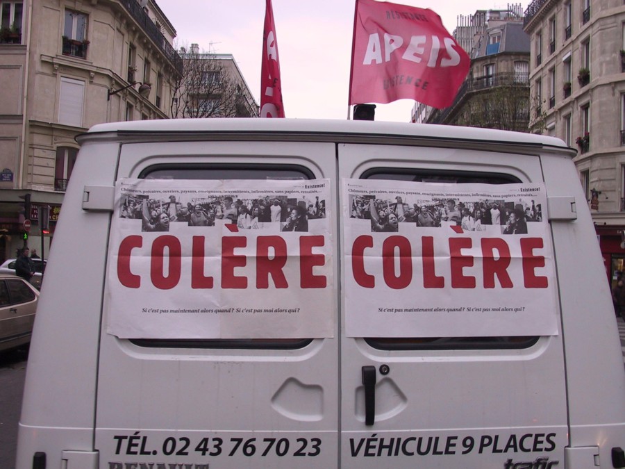 Manif contre le chômage. Décembre 2006