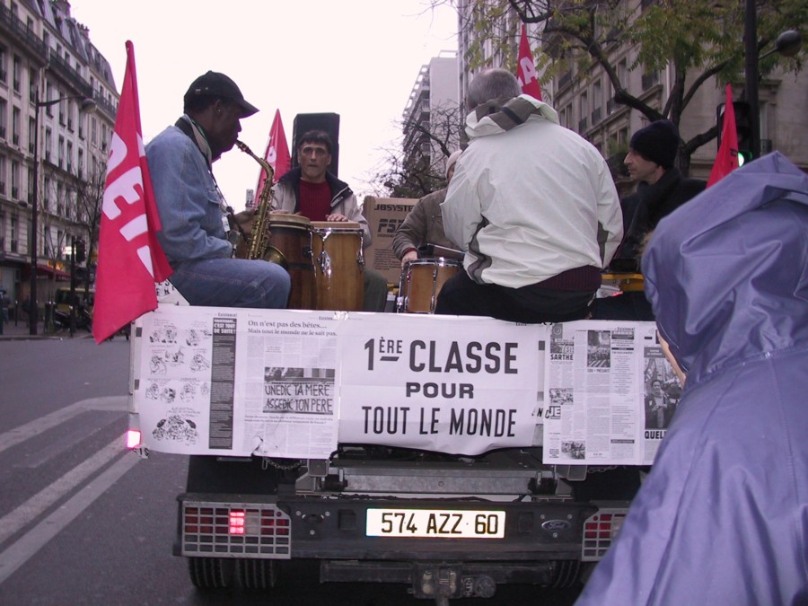 Manif contre le chômage. Décembre 2006