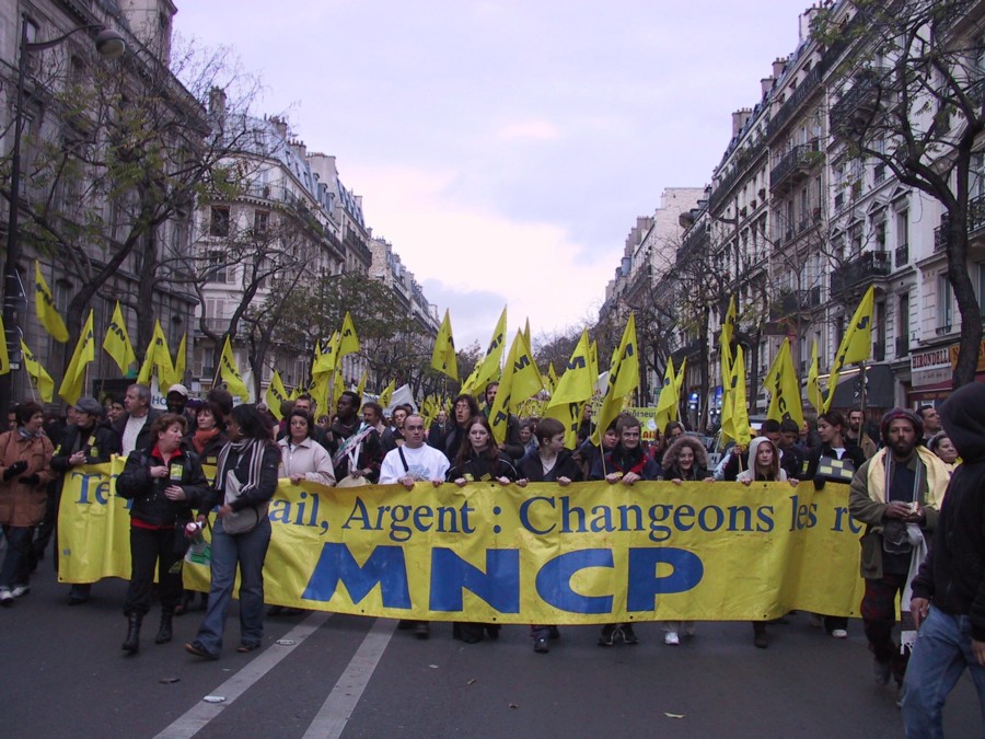 Manif contre le chômage. Décembre 2006