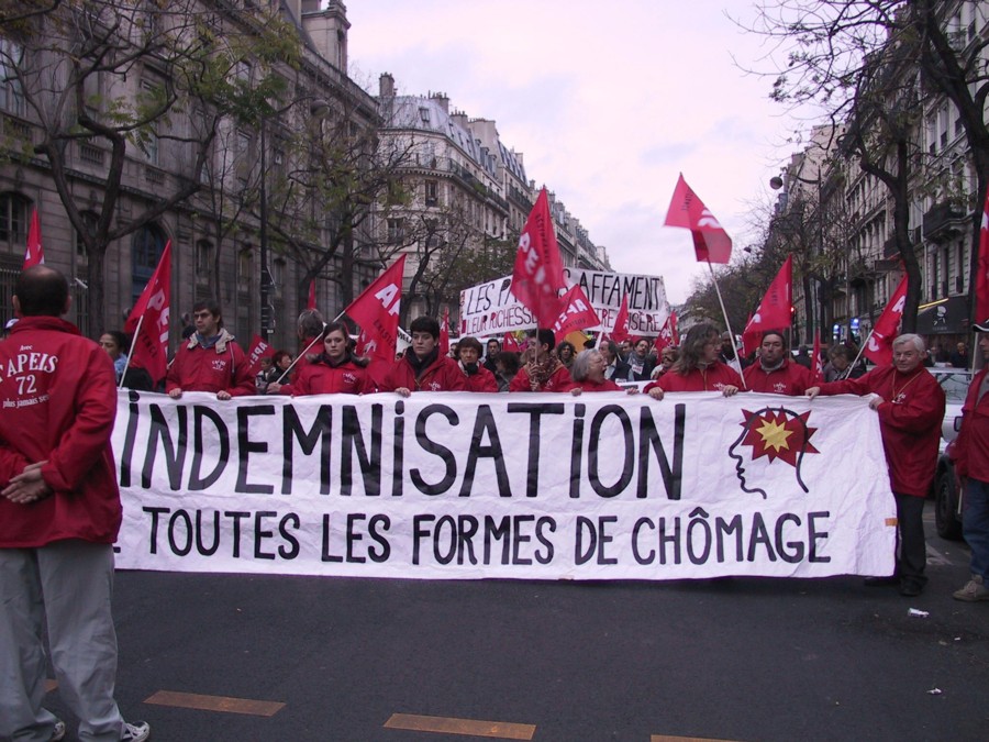 Manif contre le chômage. Décembre 2006