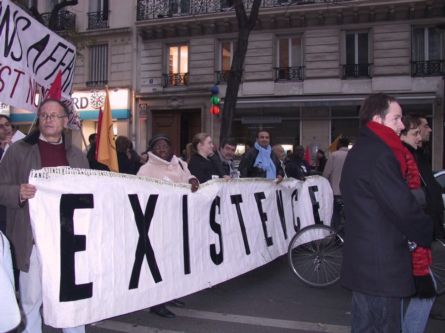 Manif contre le chômage. Décembre 2006